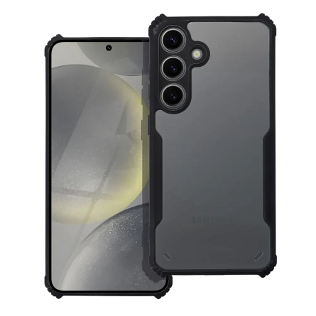 Defender prozirna maskica s crnim rubom za Samsung Galaxy S25 Ultra 255416