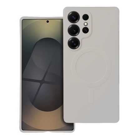 MagSafe Mekana Silikonska maskica za Samsung Galaxy S25 Ultra - Titanium Siva 261192