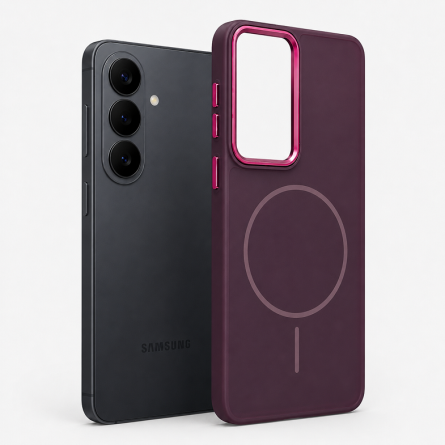 MagSafe Frame Premium maskica za Samsung Galaxy S26 - Bordo 266573