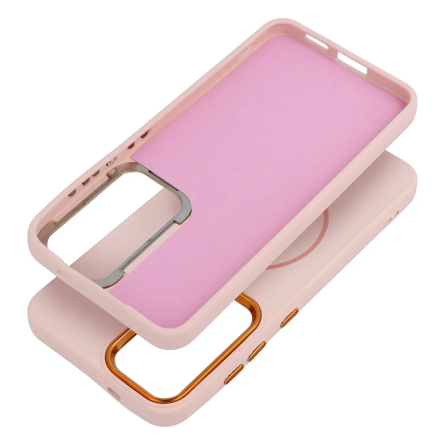 MagSafe Frame Premium maskica za Samsung Galaxy S26 - Puderasto Roza 266579