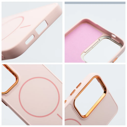 MagSafe Frame Premium maskica za Samsung Galaxy S26 - Puderasto Roza 266580