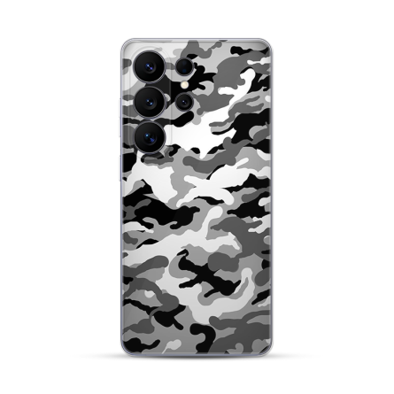 Silikonska Maskica za Samsung Galaxy S26 Ultra - Camouflage - siva 263319