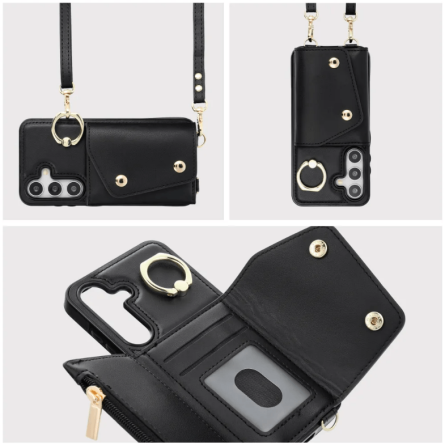 Wallet Maskica sa vezicama za Samsung Galaxy A36 - Crna 265182