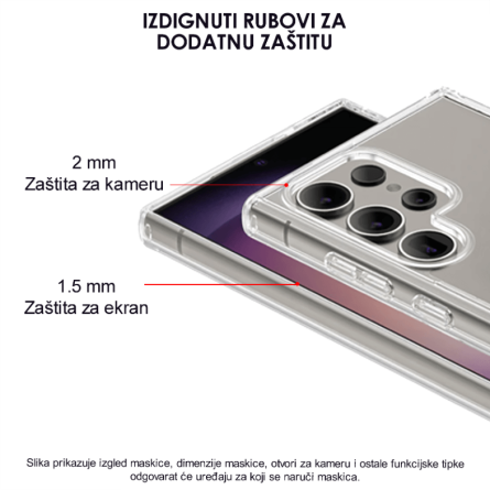 Ultra tanka Prozirna Silikonska maskica za Samsung Galaxy A72 / A72 (5G) 231219