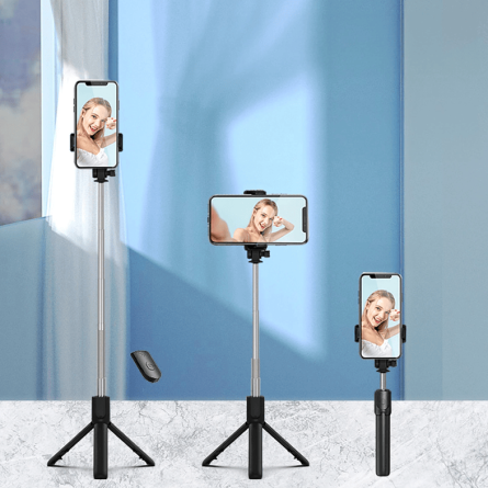 Univerzalni Teleskopski Selfie Stick s tripodom - crni 249013