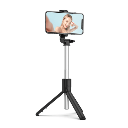 Univerzalni Teleskopski Selfie Stick s tripodom - crni 249004