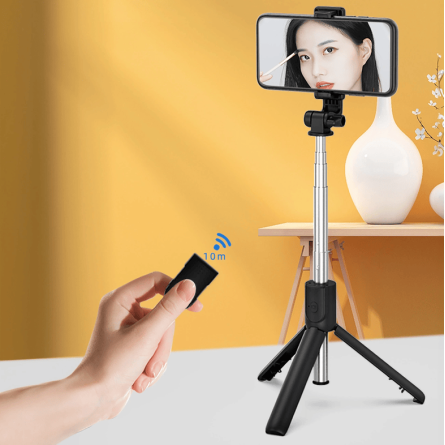 Univerzalni Teleskopski Selfie Stick s tripodom - crni 249008