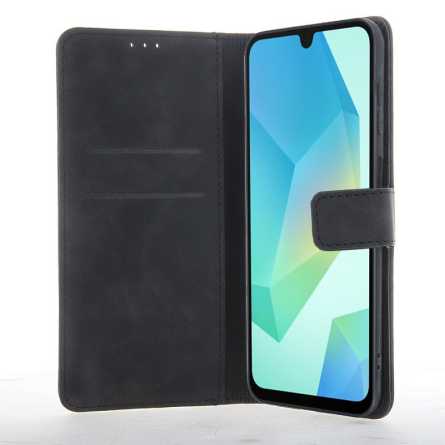 Smart Velvet Preklopna Maskica za Samsung Galaxy A16 - Crna 259720