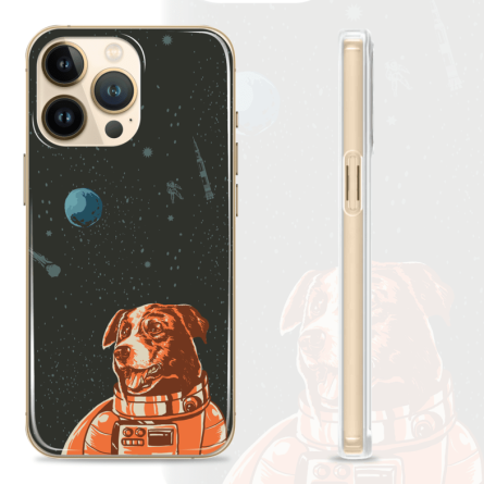 Silikonska maskica za mobitel - Dog in space - svemir44 240825