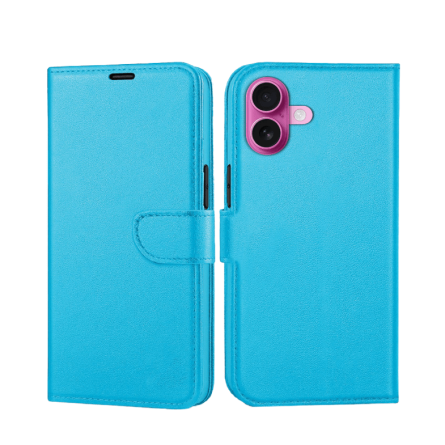 Preklopna maskica za iPhone 16 Plus - Svijetlo plava 239746