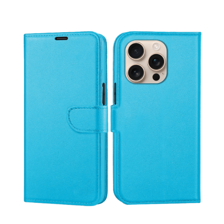 Preklopna maskica za iPhone 16 Pro - Svijetlo plava 239772