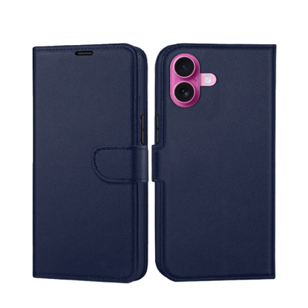 Preklopna maskica za iPhone 16 Plus - Tamno plava 239753