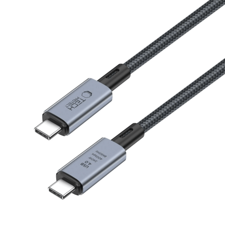 Tech-Protect UltraBoost Max Type C 4.0 na Type C 4.0, 240W 8K 40Gbps 2m kabel - crni 241155