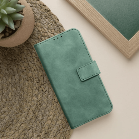 Tender Preklopna Maskica od umjetne kože za Xiaomi Redmi Note 15 Pro 4G - Zelena 266499