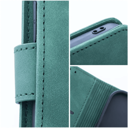 Tender Preklopna Maskica od umjetne kože za Xiaomi Redmi Note 15 Pro 4G - Zelena 266501