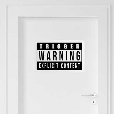 Velike naljepnice - Trigger Warning - VN03 147397