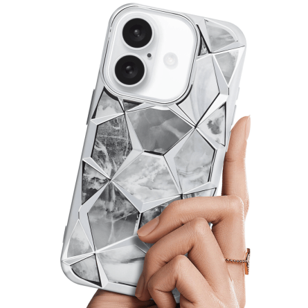 2u1 TWINKI Premium Maskica za iPhone 16 - Srebrna 246597