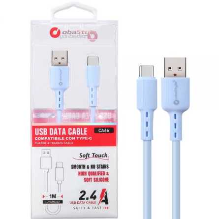2.4A USB Type C Punjački/Data kabel (100 cm) – Više boja 123307