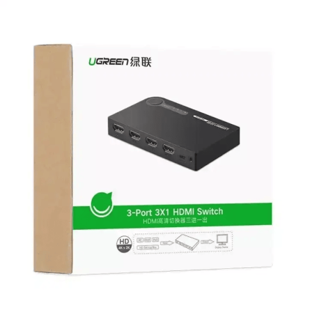 Ugreen HDMI switch splitter 4k, 3D 242789