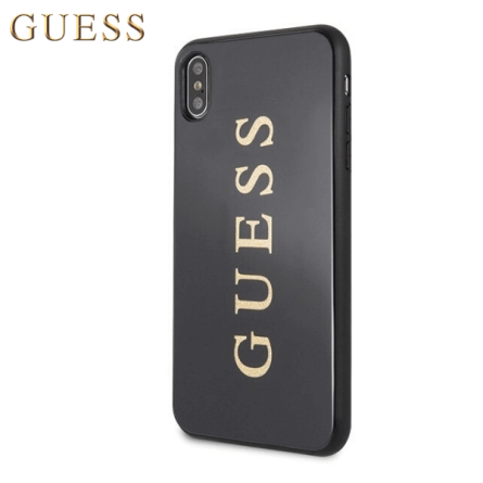 GUESS Double Glitter maskica za iPhone XS Max – Crna 44032