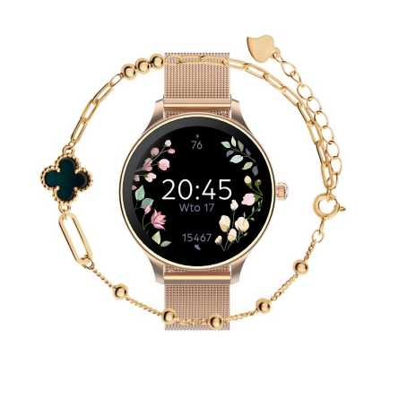 Forever smartwatch Velora SB-306 sa Verona narukvicom - Rose Gold 256998