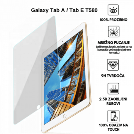 Galaxy Tab A / Tab E T580 10.1'' – Kaljeno Staklo / Staklena Folija 42594