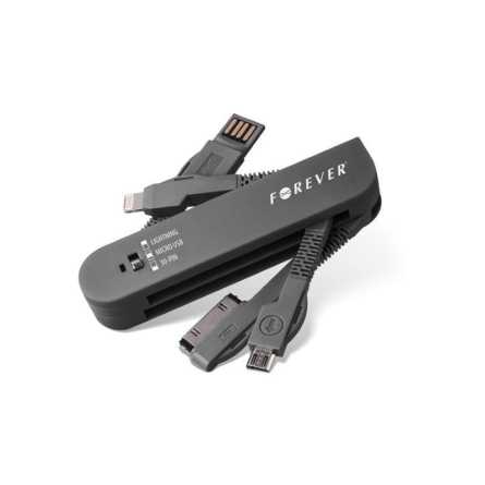 Forever 3u1 USB kabel s priključcima za iPhone 4, iPhone 5 i Micro USB 243194