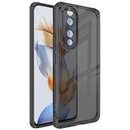 Ultra tanka Prozirna Silikonska maskica za Honor 90 - Crna 252141