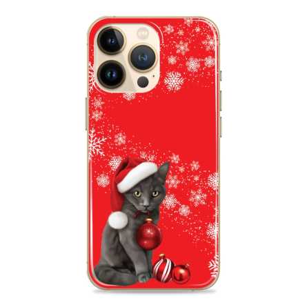 Silikonska Maskica - "Christmas cat" - winter2 222096