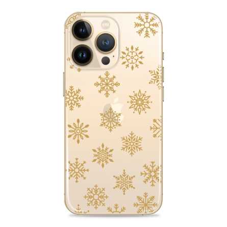 Silikonska Maskica za mobitel - "Gold Snowflakes" - winter33 222332