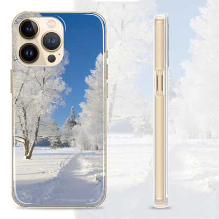 Silikonska Maskica - "Snowy Trees" - winter34 222336