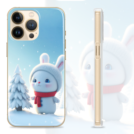 Silikonska Maskica za mobitel - "Cute Bunny" - winter51 222482