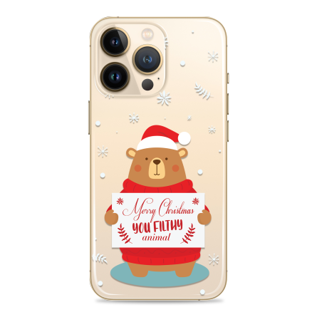 Silikonska Maskica - "Merry Christmas Bear" - winter54 222494