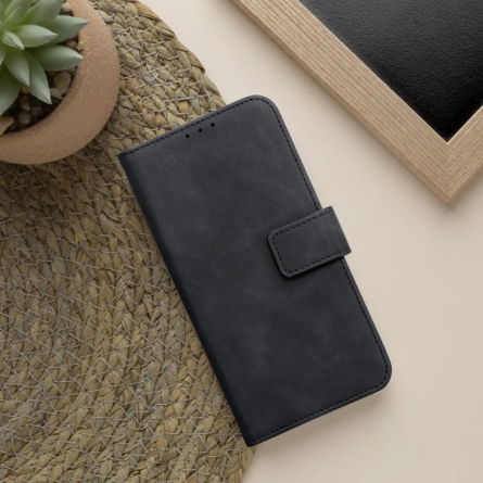 Tender Preklopna Maskica od umjetne kože za Xiaomi Redmi Note 15 Pro 4G - Crna 266491