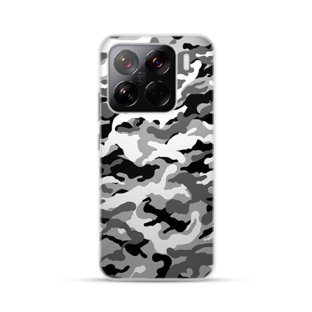 Silikonska Maskica za Xiaomi 15 Pro - Camouflage - siva 250053