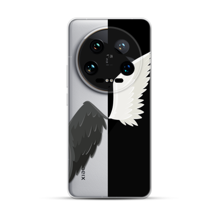 Silikonska Maskica za Xiaomi 14 Ultra - Black & White 262824