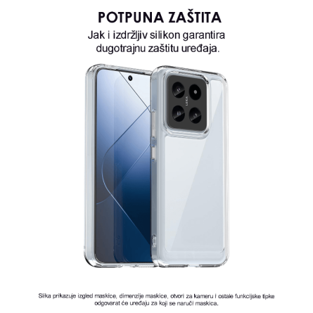 Ultra tanka Prozirna Silikonska maskica za Xiaomi 14 229946