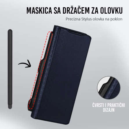 Dux Ducis Bril Pen Holder maskica za Samsung Galaxy Z Fold7 - Plava 262560