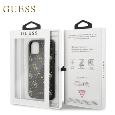 Glitter GUESS maskica za iPhone 11 Pro – Crna 44162