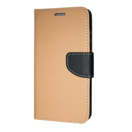 Fancy Wallet Maskica za Samsung Galaxy S24 Ultra - Zlatno-crna 234569