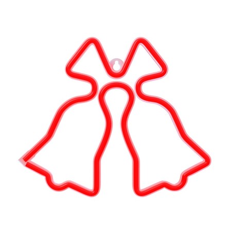 Neon LED CHRISTMAS BELLS red FLNE17 Forever Light 255362