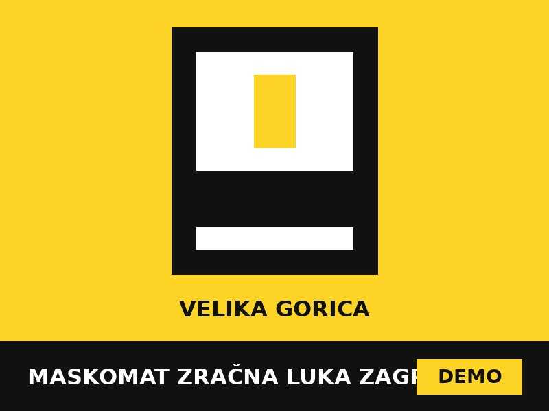 Maskomat Zračna luka Zagreb