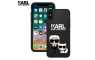 Crna Karl Lagerfeld Silikonska Maskica za iPhone X / XS 108073