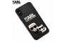 Crna Karl Lagerfeld Silikonska Maskica za iPhone X / XS 108074