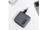 Forcell zidni strujni adapter PD QC GaN - 1x USB - 3x Type C (100W) - sivi 254012