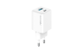 Forever zidni strujni adapter PD QC GaN - 1x USB - 1x Type C utor (45W) - bijeli 252708