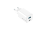 Forever zidni strujni adapter PD QC GaN - 1x USB - 1x Type C utor (45W) - bijeli 252709