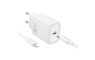 HOCO zidni punjač PD/QC 30W – TypeC + Lightning kabel – Bijeli 268284