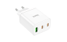 HOCO zidni strujni adapter PD QC - 1x USB - 2x Type C utor 3A (35W) - bijeli 247184