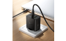 HOCO GaN zidni punjač PD/QC 65W – 2× Type-C + USB + Type-C kabel – Crni 268260